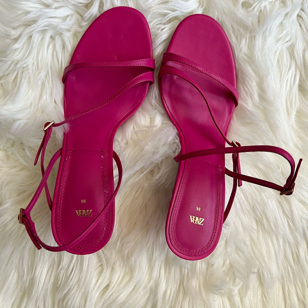 Zara heeled sandals size 7